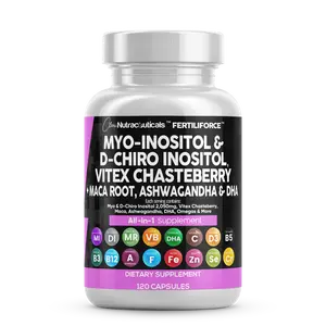 Clean Nutraceuticals Myo-Inositol & D-Chiro Inositol, Vitex Chasteberry, Maca Root, Ashwagandha & DHA, Iron, & More for Women's Vitamins Capsules – Fertiliforce