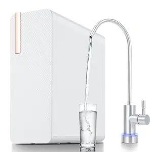 Under-Sink Tankless Reverse Osmosis Water Filter System, 600 GPD, 2:1 Pure to Drain Ratio, 7-Stage Filtration, Smart Faucet Reminder, for Home and Office Use