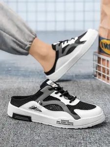 Men's Shoes New Style Mesh Breathable Sandals Lightweight Closed-toe Half-slipper Comfortable Versatile Skateboard Shoes Spring and Autumn Outdoor Sports Shoes Sizes 39-47 Available