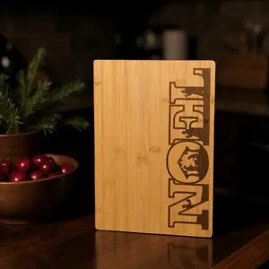 Noel 3 Wise Men Kings Engraved Bamboo Charcuterie Board 12x9 Inches Christmas Dia De Reyes Festive Serving Tray for Holiday Treats