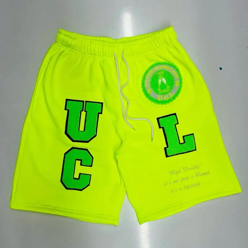 UCL High Society Chenile Letterman's Shorts!!!-Lettering and Logo