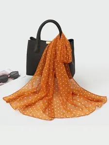 Women's Summer Lightweight Geometric Pattern Scarf, Breathable & Sun Protection Design, Perfect for Travel & Casual Wear