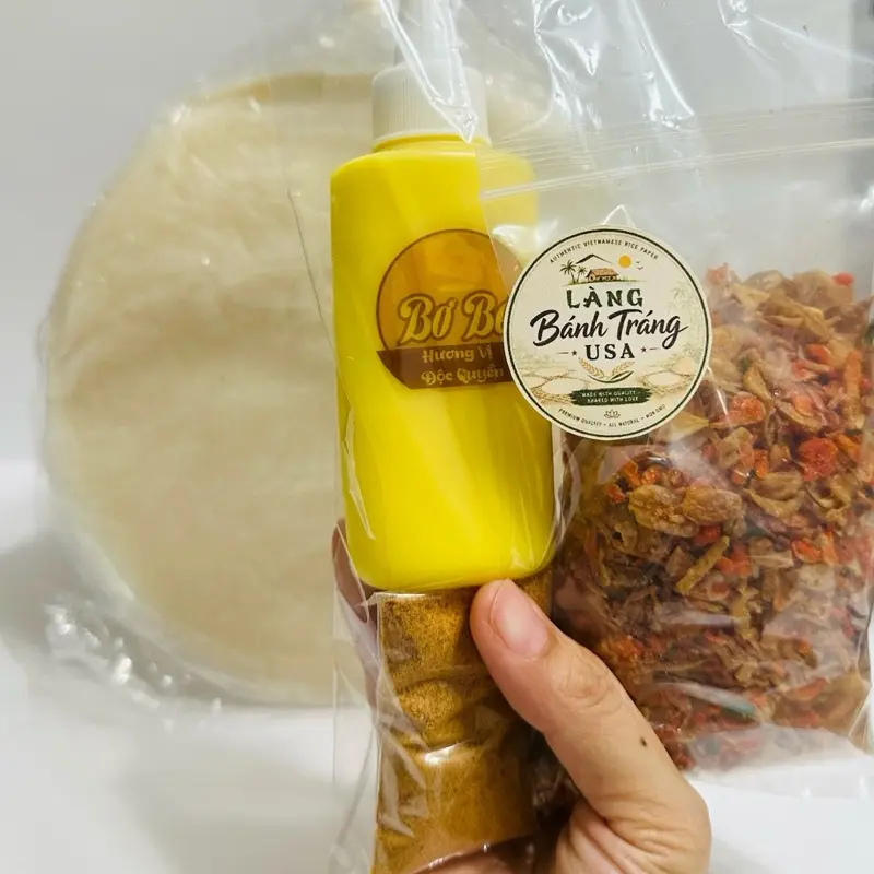 Bánh tráng TRÒN BƠ (500g) - Mix Rice Paper - Product of Vietnam 500g