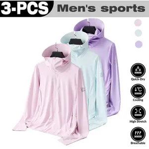 2026 Summer  UPF50+ Ice Silk Sunscreen Jacket for Men Women Lightweight Outdoor Fishing Coat Quick Dry Cooling High Stretch Breathable
