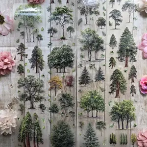 Trees Precut PET Tape- Reggie