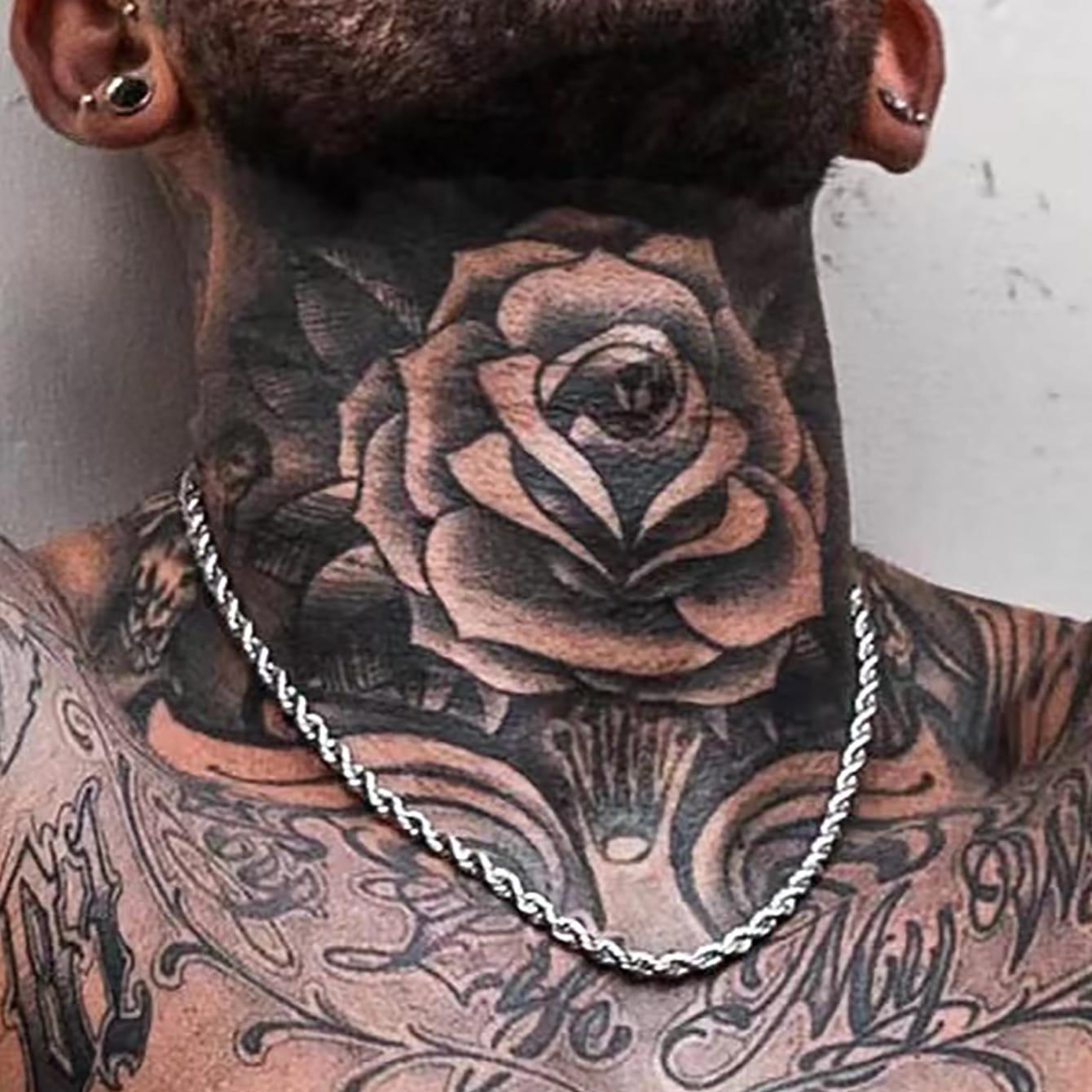 Hot trend single chain fashion pendant with chain tide man twist chain clavicle necklace