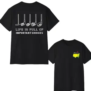 The Masters Golf T-Shirt – New Version Master Golfing Graphic Tee for Men, Casual Short Sleeve Cotton Shirt, Sporty Golf Apparel, Perfect Gift for Him, Birthday or Holiday Present, Trendy Menswear Top for Golf Lov