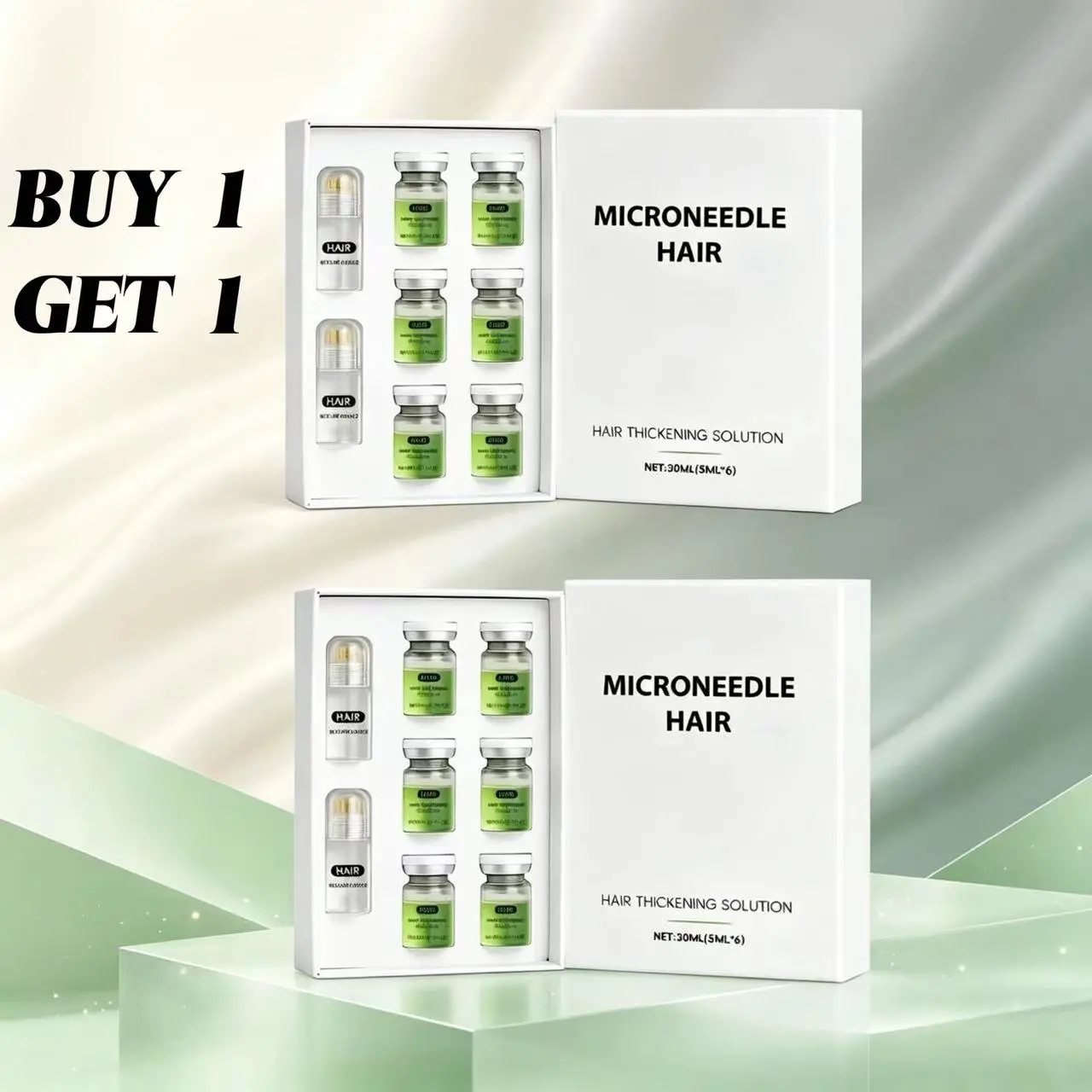 【Buy 1 Get 1 Free】Scalp-Lifting Roller-Application Serum - Scalp Balancing Treatment, Daily Care Solution, Boosts Volume, Density & Growth, Easy to Use hair booster