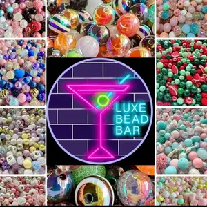 Acrylic Bead Mix for Beadable Pens, Keychains and DIY (16mm) bead mix pretty beads!!
