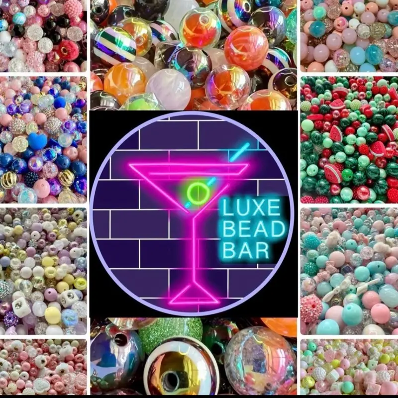 Acrylic Bead Mix for Beadable Pens, Keychains and DIY (16mm) bead mix pretty beads!!