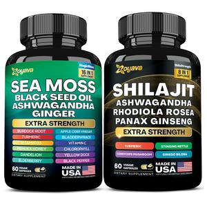 Dynamic Vitality Bundle - Zoyava Sea Moss & Shilajit Supplements - All-in-One Multivitamin Combo with Extra Strength Ingredients - MADE IN USA
