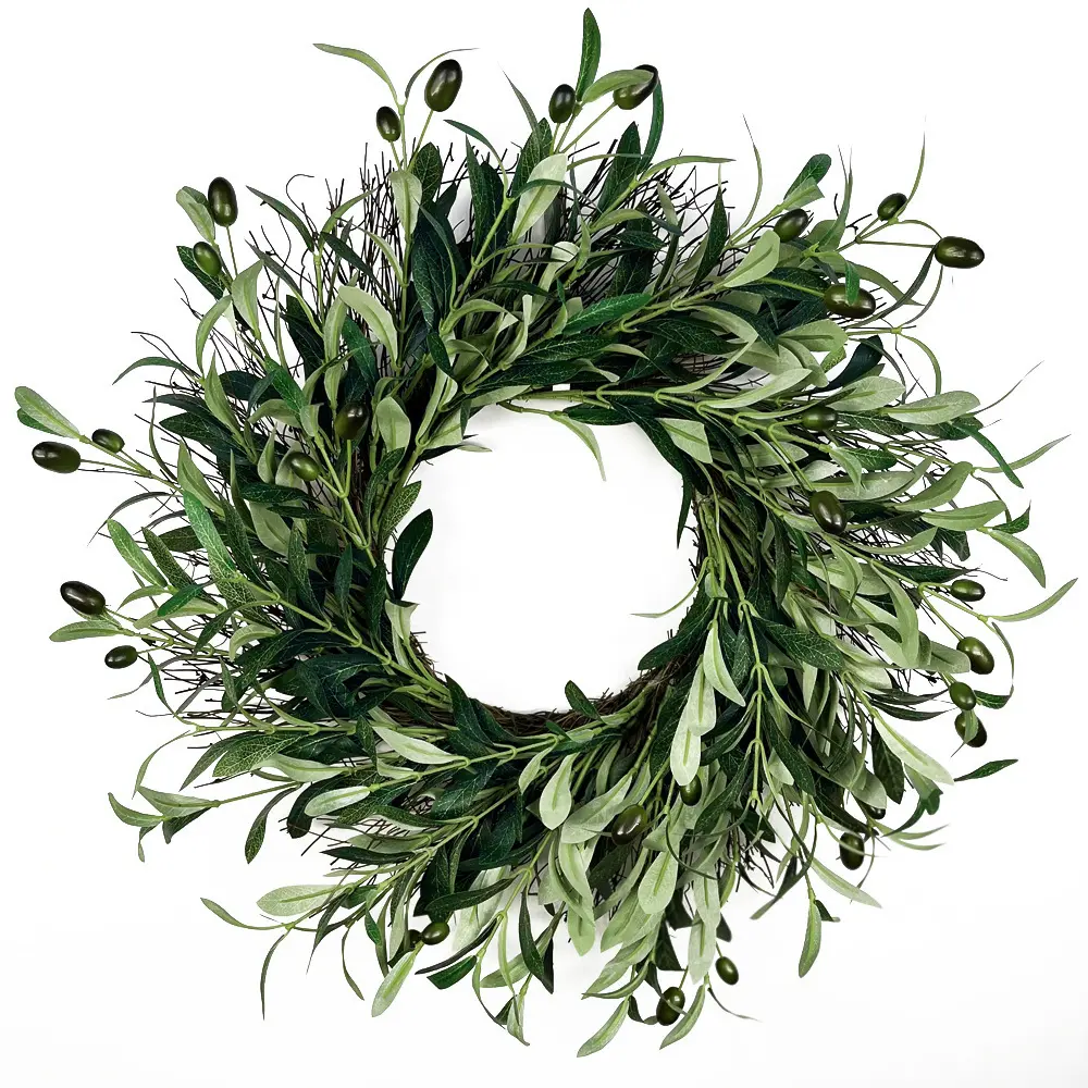 Simulated Olive Wreath 50CM