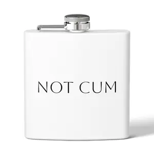 ITS NOT MOM I SWEAR – Funny “Not C*m” Gag Gift Stainless Steel Flask (6oz)