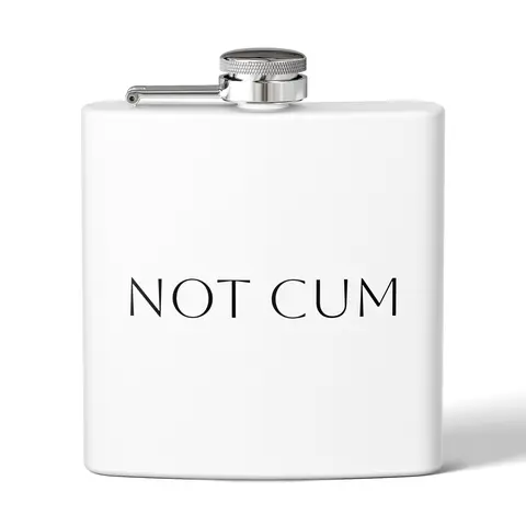 ITS NOT MOM I SWEAR – Funny “Not C*m” Gag Gift Stainless Steel Flask (6oz)