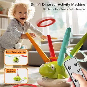 Three-In-One Dinosaur Exercise Machine Toy, Outdoor/indoor Multi-Player Toy, Fun Sensory Coordination Physical Training Toy
