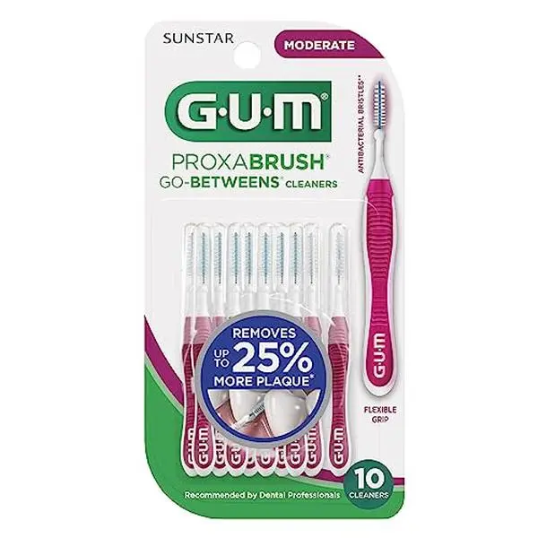 GUM Proxabrush Go-Betweens - Moderate - 10 Count ( PACK OF 3 )
