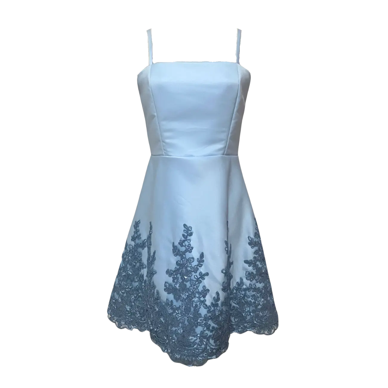 SKY BLUE DUCHESS MINI DRESS
