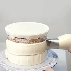 2pcs Icing Piping Frosting Tips, Large, For Cake Buttercream Decorating, XL Stainless Steel Pastry Nozzles Tips Reusable, Speed Up Working On Large Surface