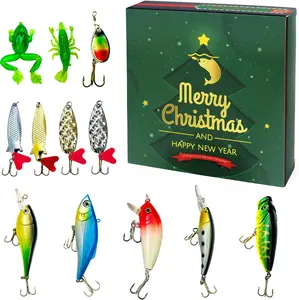Christmas Advent Calendar 2024 Fishing, 12 Days Countdown Calendar for Adults, Aviski