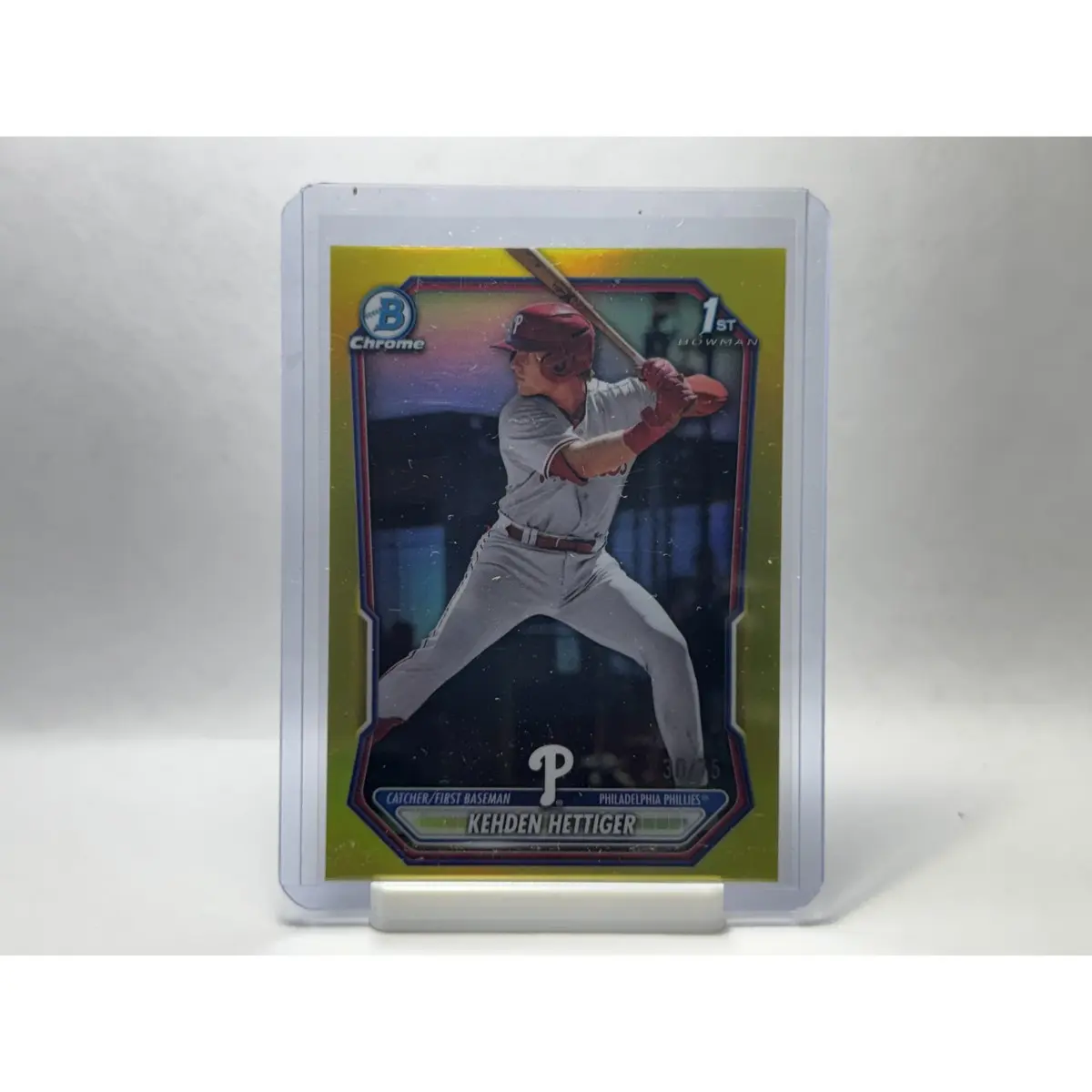 2025 Bowman Kehden Hettiger 1st Bowman #BCP-101 Philadelphia Phillies Prospect Refractor