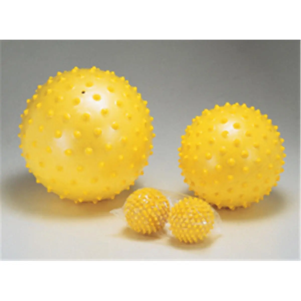 212 MAIN Unisex Massage Ball, 8-inch Inflatable Sensyball with Textured Surface for Gentle Muscle Therapy, Stress Relief & Hand Exercises, Yellow, Stress Reliever, Inflatable Ball