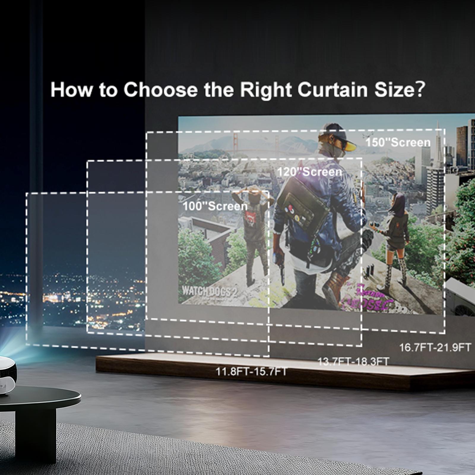 HAPPRUN 100'' Projector Screen – 16:9 Foldable Portable Movie Screen for Home Theater, Indoor/Outdoor Use, Anti-Crease Fabric, Supports Double-Sided Projection HAPPRUN 100'' Projector Screen – 16:9 Foldable Portable Movie Screen for Home Theater, Indoor/Outdoor Use, Anti-Crease Fabric, Supports Double-Sided Projection