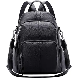 Soft Leather Backpack Purse For Women - Backpacks Versatile  Bag(S81 Black)