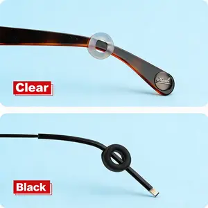Anti-Slip Glasses Ear Grips – Soft Silicone Eyeglasses Temple Tip Sleeves, Comfortable Spectacle Retainers for Secure Fit