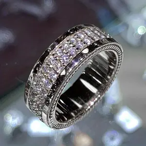 Fashion Ring with Square Zirconia Eternal Ring for Women's Wedding Engagement Ring Banquet Jewelry Festival GiftValentine's Day special offer