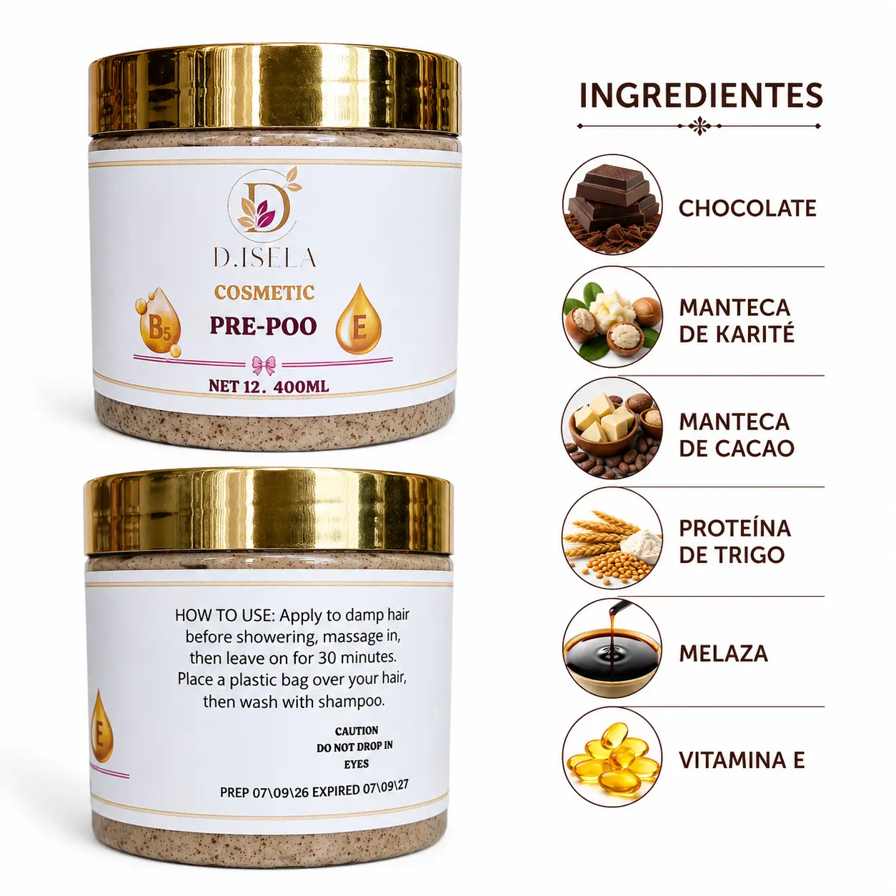 D ISELA COSMETIC -COCOA COFFE REPAIR PRE-POO MASK