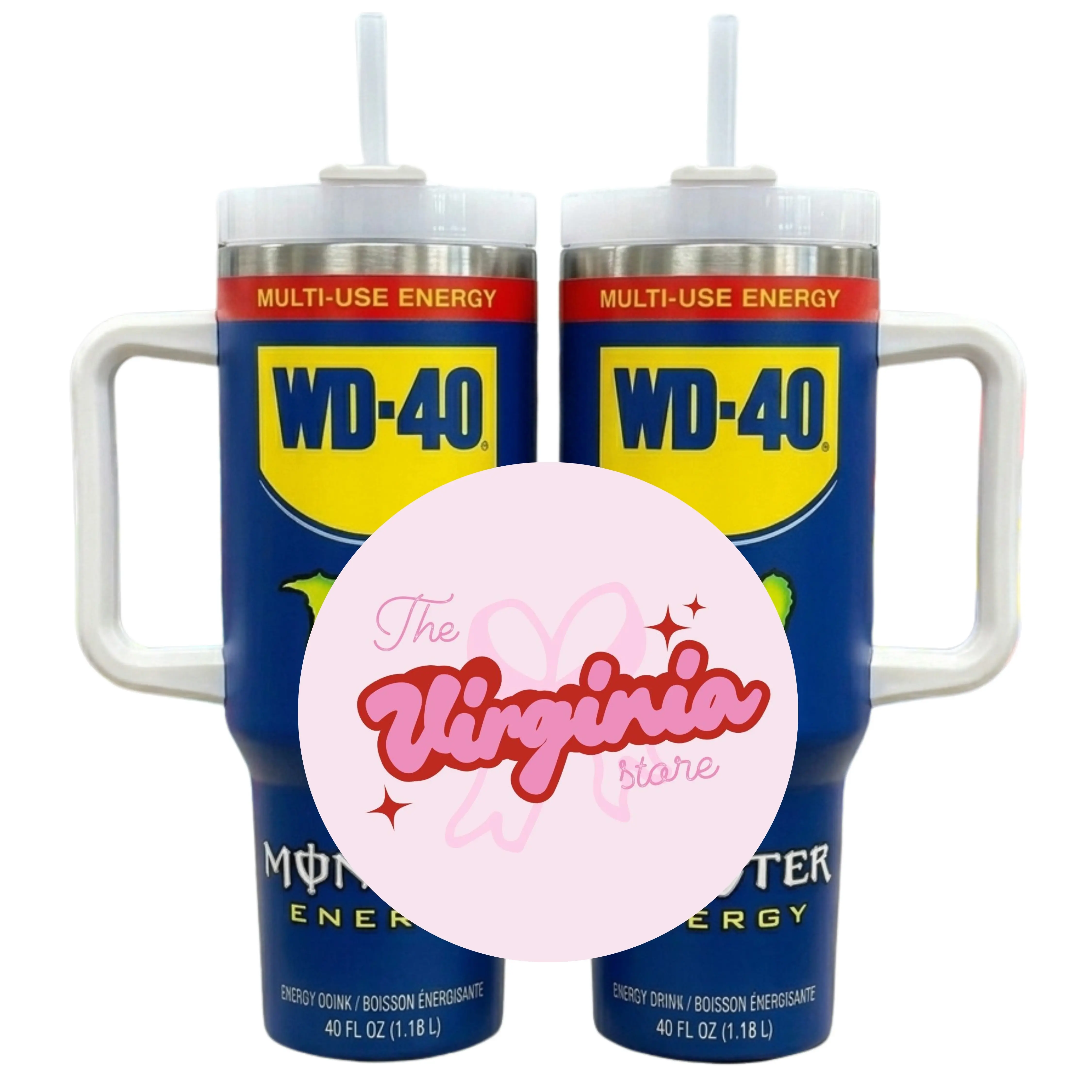 Design 1 - 40oz Handle White 