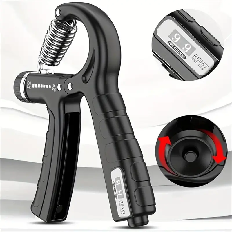 Hand Grip Strengthener, Grip Strength Trainer, Non-slip Gripper Adjustable Resistance 5-60kg, Fitness Equipment, Workout Equipment, Gym Hand Grips, Gymtok