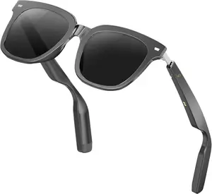 Smart Glasses,Glasses with Bluetooth dio, Indoor/Outdoor UV Protection, Unisex, Black