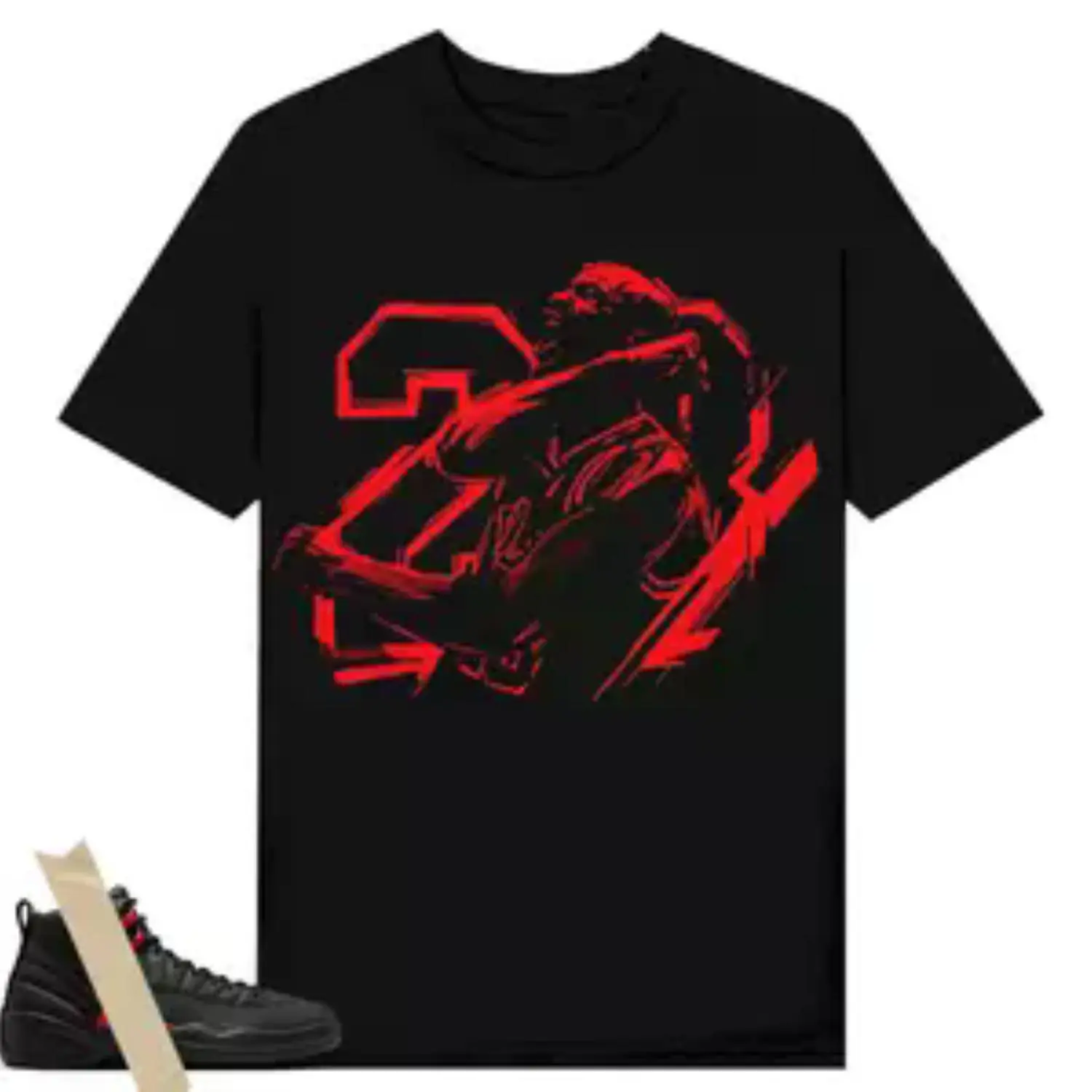 12 Retro Bloodline Infrared 6s T-Shirt - MJ 23 Victory Graphic Tee | Sneaker Match Streetwear Shirt for Men & Women