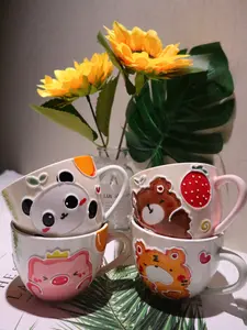 Orange Pig Handmade Ceramic Cup