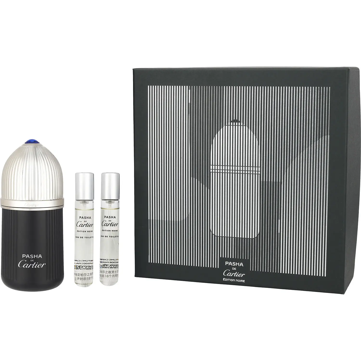 Pasha De Cartier Edition Noire Set-Edt Spray 3.3 Oz & Edt Spray 2 X 0.33 Oz Minis For Men Pasha De Cartier Edition Noire Set-Edt Spray 3.3 Oz & Edt Spray 2 X 0.33 Oz Minis For Men