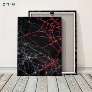 2D Flat-Decorative Signs & Canvas |   Dark Background Unique Decorative Paintings Showcase Your Personal Style, Canvas Art, Suitable for Home Office, Room, Bedroom, Living Room, Classic & Retro Art Deco Style	