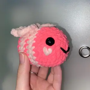 Valentine’s Day Bee Plushie, Small Crochet Bumblebee, Handmade Amigurumi, Heart Wings Bee, Pink Bee