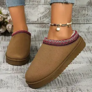slippers Women's wool slippers - Winter warm and comfortable slippers Slide slippers women