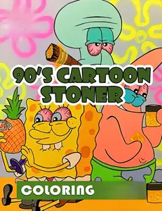 90's Cartoon Stoner Coloring Book – August 2, 2022 - Lots of Pages to Color - Paperback Edition