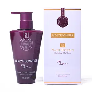 Holyflowers Dandruff Shampoo for Chemical Free Herbal Essence Acidic Bonding Concentrate for All Hair Types Damaged Scalp Repair with SAUSSUREA INVOLUCRATA EXTRACT