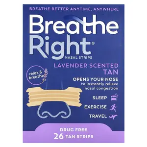 Breathe Right Nasal Strips, Lavender, 26 Tan Strips