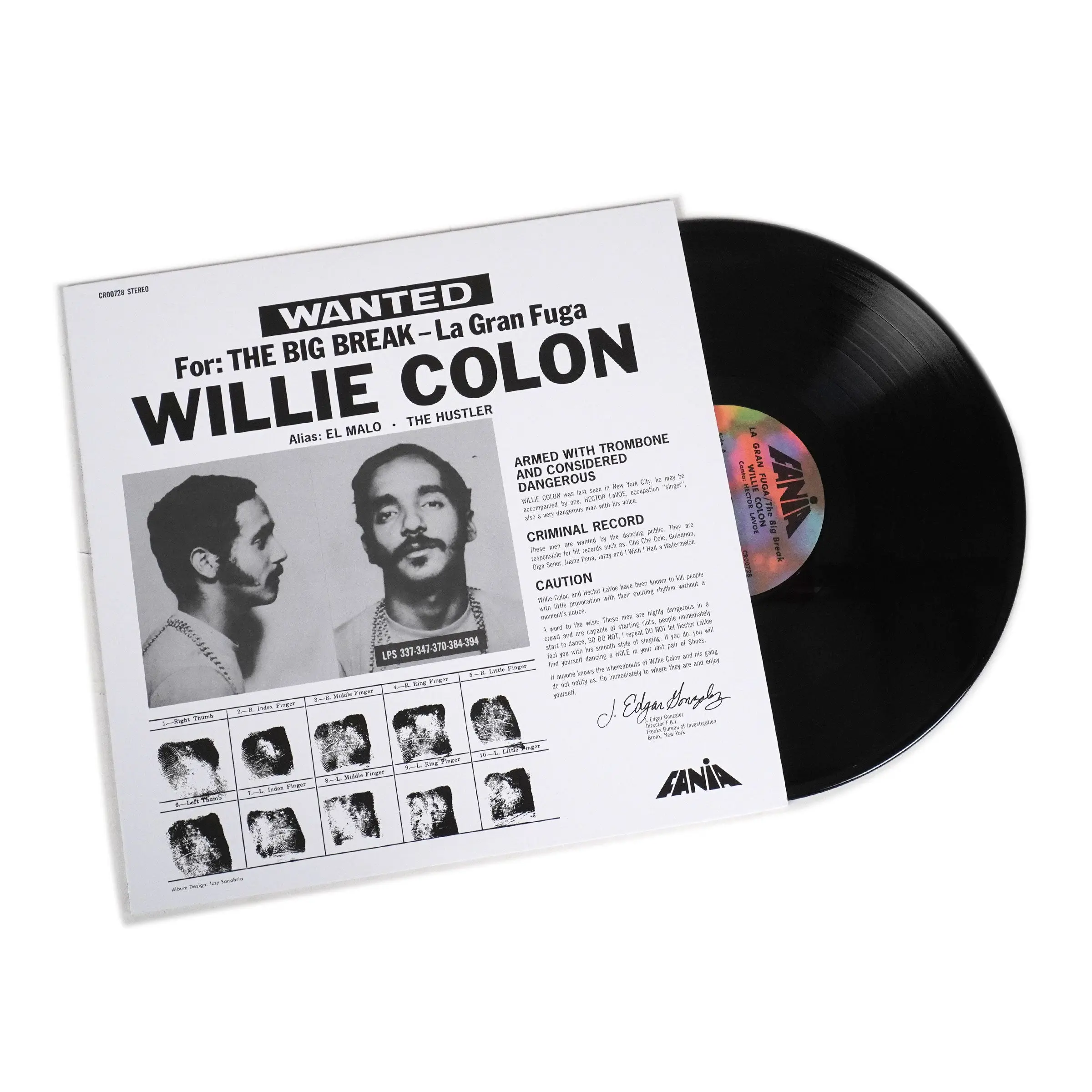 Willie Colon: Wanted For The Big Break - La Gran Fuga Vinyl LP, Collectibles Vinyl Records