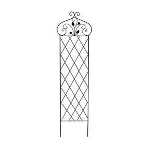Nature Spring 63" Lattice Garden Trellis, Black