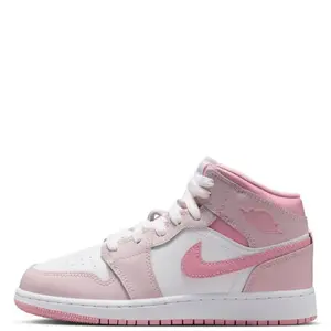 Youth Jordan 1 Mid Pearl Pink/Med Soft Pink-White (DQ8423 600) (GS)
