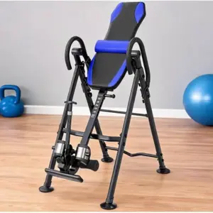 Gravity Heavy Duty Inversion Table for Pain Relief Therapy with Headrest & Adjustable Protective Belt Back Stretcher Machine