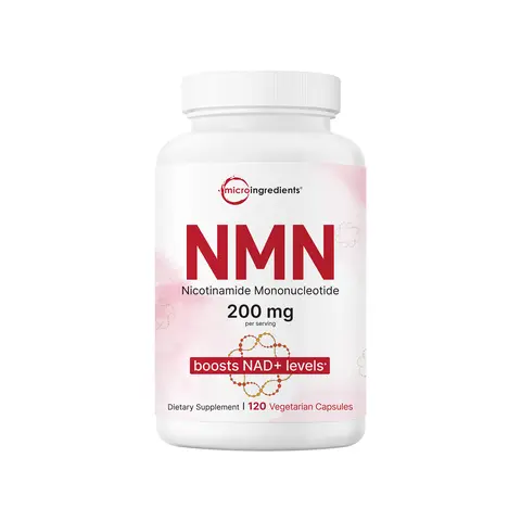 Micro Ingredients NMN 200mg Per Serving 120 Veggie Capsules – 60 Servings