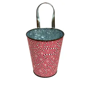 Candy Cane Wall Bucket