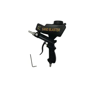 Air Sandblasting Gun, Portable Handheld Pneumatic Sand Blaster, Durable Design, Professional Use, Metal Corner Cleaning Tool