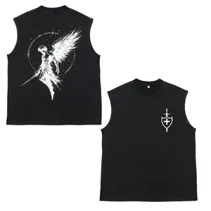 Jesus vintage washed vest, Christian T-shirt, Christian washed vest, faith gift, sports washed vest, fitness washed vest, men's gift, women's gift